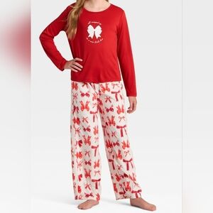 Girls 2 Piece Holiday Pajama